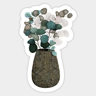 Potted Coin Plant Branches | Cherie's Art 2022 Sticker